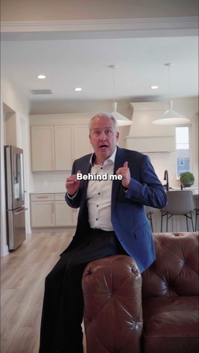 Realtor talking through a home in a social media clip