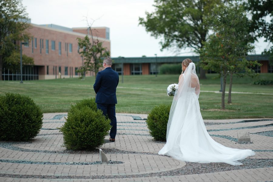 Alyssa and Eric's wedding day: Private Vows at the Chapel