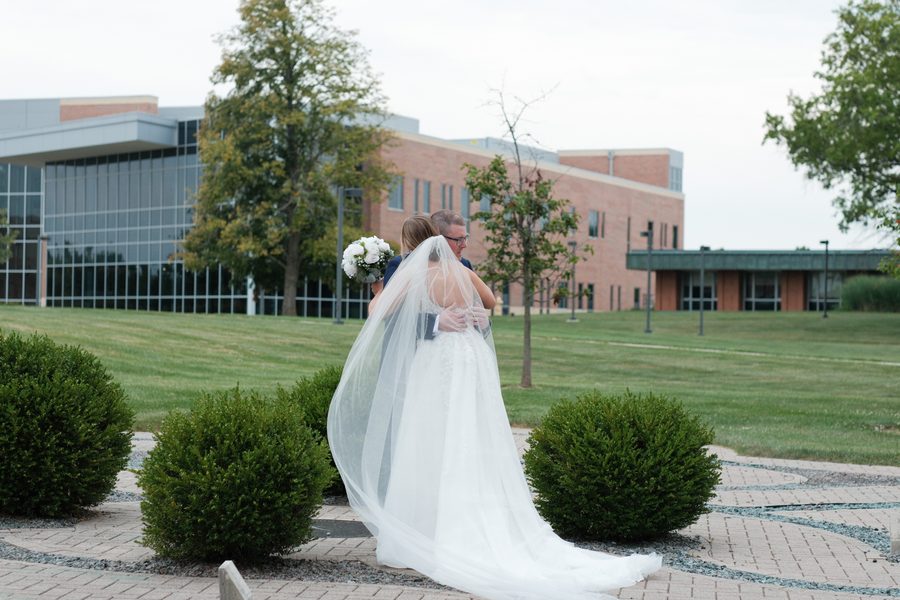 Alyssa and Eric's wedding day: Private Vows at the Chapel