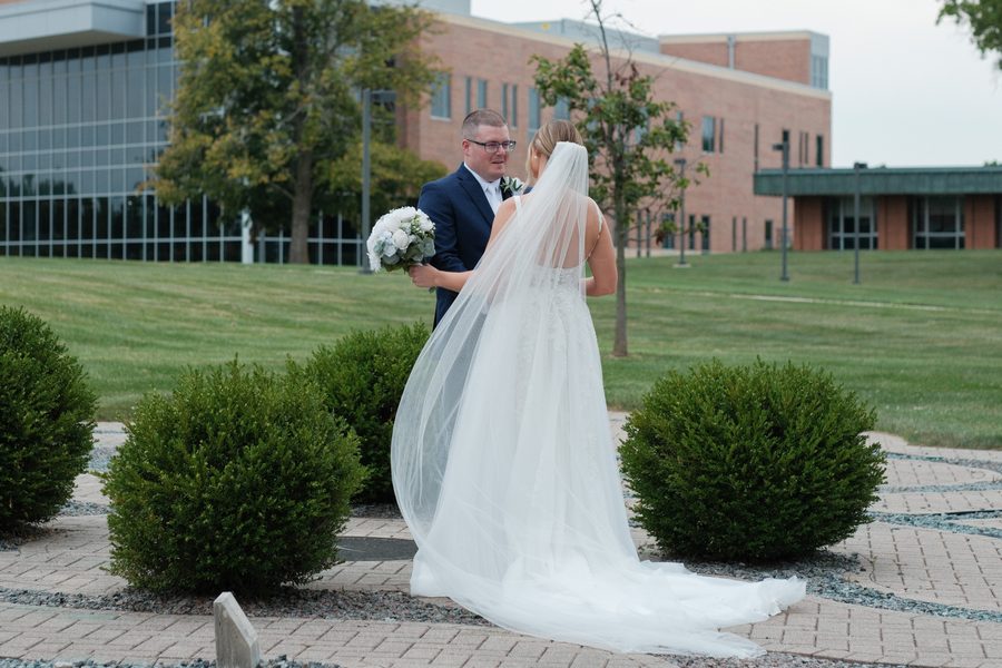 Alyssa and Eric's wedding day: Private Vows at the Chapel