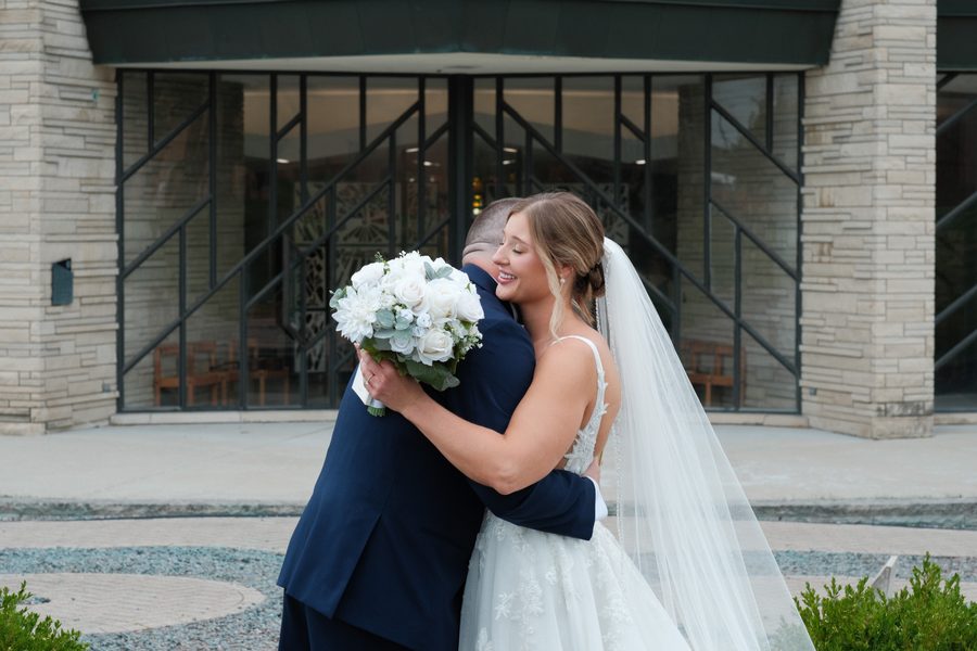 Alyssa and Eric's wedding day: Private Vows at the Chapel