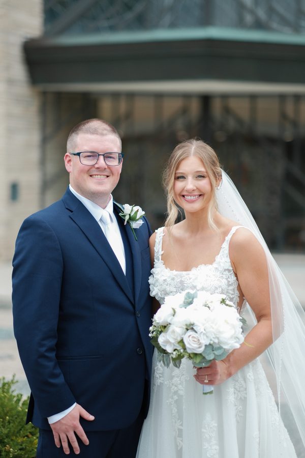 Alyssa and Eric's wedding day
