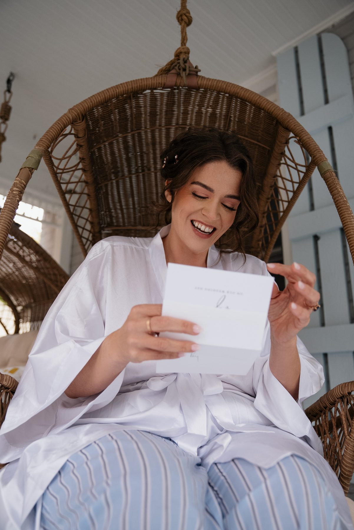 Pary reading a letter
